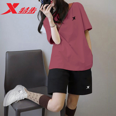 特步速干运动套装女跑步服健身衣