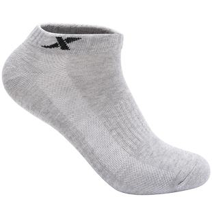 特步运动袜男款平板短袜秋冬跑步健身跳绳透气棉质短筒运动袜子男
