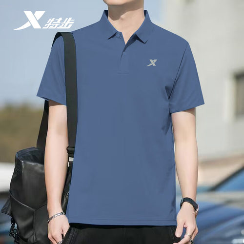 特步polo衫男短袖透气