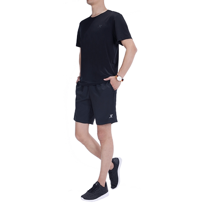 特步运动套装男冰丝夏季短袖