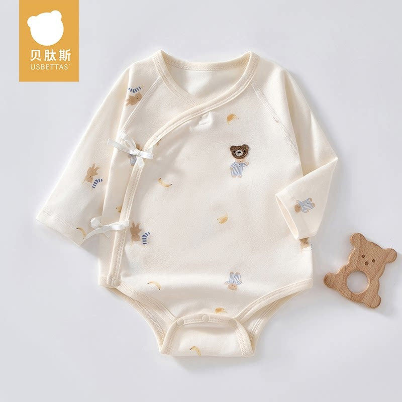 贝肽斯婴儿衣服包屁衣春夏长袖新生婴幼儿打底纯棉A类哈衣女宝宝S