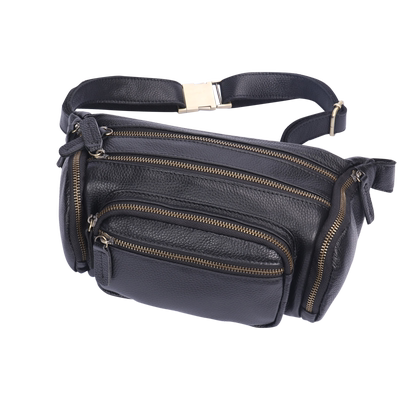 男头层功能手机休闲时尚斜挎腰包