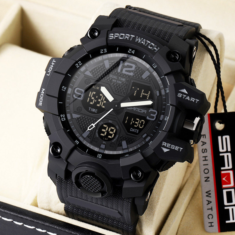 手表男士毒液学生机械表防水运动青少年初中高中生潮流电子男表