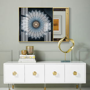 电表箱装饰画抽象菩提客厅背景墙开关盒遮挡壁画现代简约晶瓷挂画