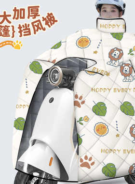 适用九号M95C/M85C/M80C电动车挡风被冬季加绒加厚防水防寒防风罩