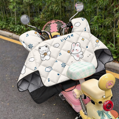 适用爱玛电动车挡风被冬季加绒