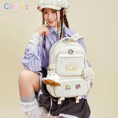 Cnoles蔻一章鱼哥双肩包包女2026新款初中高中大学生书包背包休闲