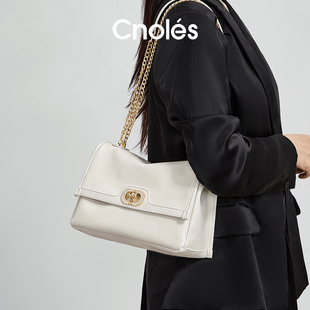Cnoles蔻一漫步象印链条腋下包包女通勤女士单肩包斜挎女包大容量