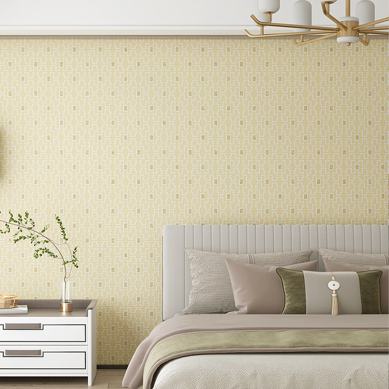 木秀中式客厅卧室无纺布