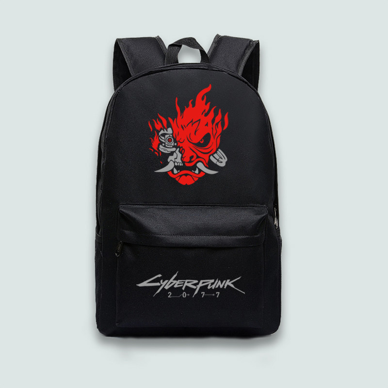 赛博朋克2077 武侍乐队 双肩包简约休闲书包百搭时尚潮流手提背包