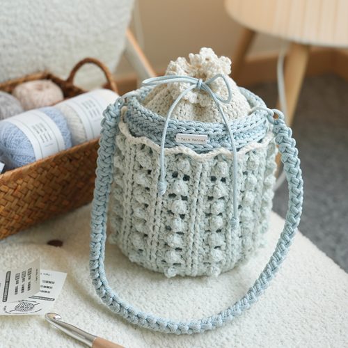 织造物语原创桶型包钩针材料包