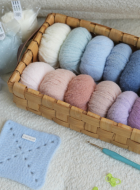 织造物语钩编毛线泡芙棉绒线手工编织线材超软糯亲肤钩针编织材料