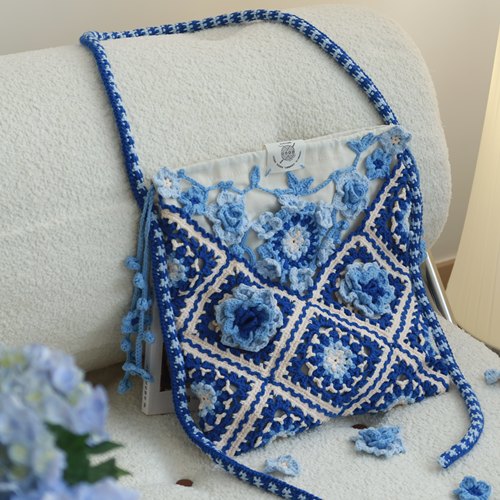 原创绣球fafa祖母格毛线材料包