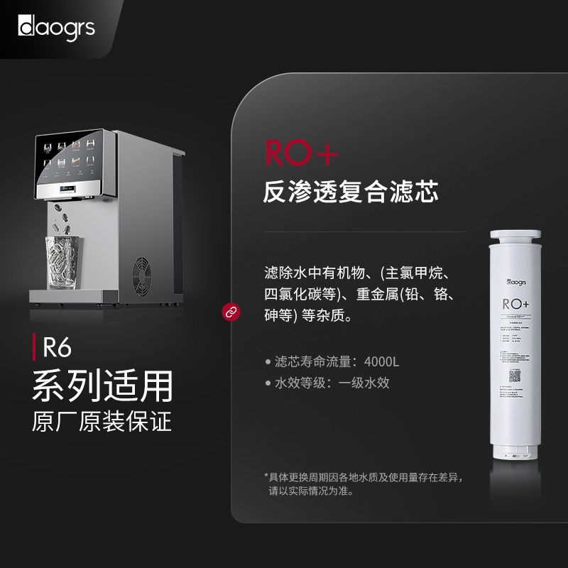 【R6系列滤芯】daogrs滤芯R6制冰直饮机系列滤芯RO反渗透PPC过滤图片