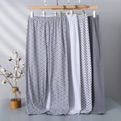 薄款 男长裤 秋裤 中老年人春秋季 纯棉大码 睡裤 200斤老人宽松家居裤