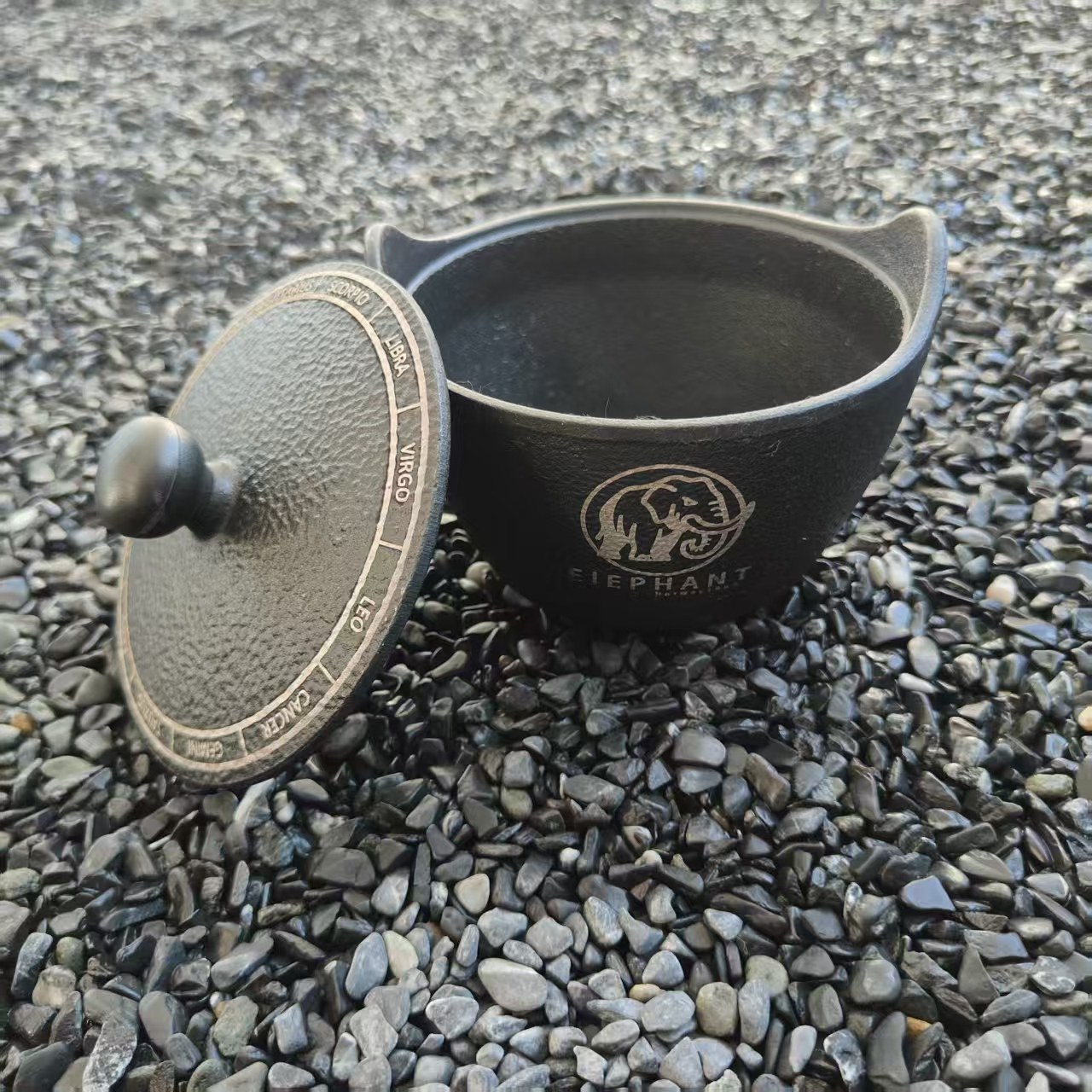 挪威象户外露营铸铁小锅