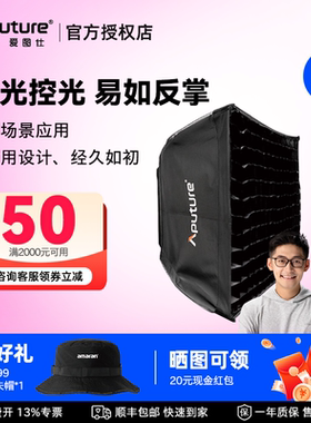 Aputure/爱图仕 Softbox 柔光箱 反光柔光罩 适用于NOVA P300c灯补光灯 控光布光附件外拍网格蜂巢便携摄影棚