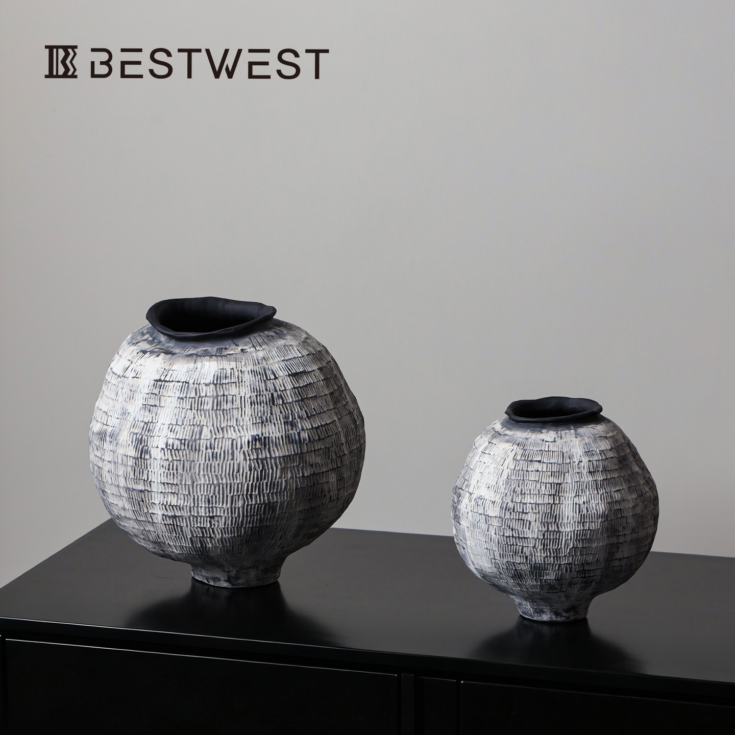 景德镇中式侘寂风花瓶