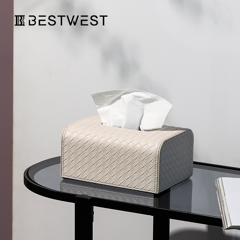 轻奢皮质纸巾盒玄关家用客厅装饰摆件创意茶几收纳抽纸盒子高级感,收纳整理,纸巾盒,淘宝优惠券,粉丝福利购,淘宝优惠卷