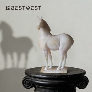 新中式马摆件玄关招财客厅办公室装饰品高级感小众乔迁开业礼物