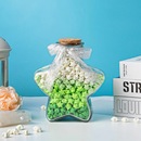 渐变色星星折纸玻璃瓶幸运星编五角星纸手工许愿瓶子罐子520礼物