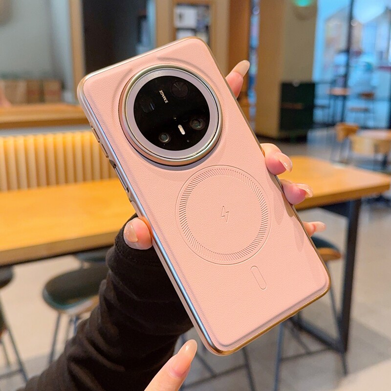 适用于华为mate80promax手机壳磁吸闪电环华为Mate60系列电镀侧贴mate70pro+新款四角全包Mate80防摔外壳