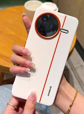 适用红米K80手机壳皮纹保护套REDMI全包防摔硅胶软边k80pro防摔高档橙色金属镜头REDMI红米创意按键全包外壳