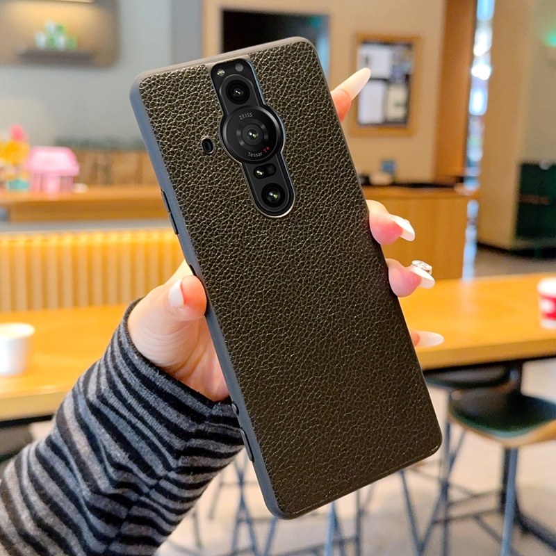 适用索尼Xperia PRO-I手机壳真皮sony xperia pro-i保护套索尼Xperia 1 IV奢华高档Xperia1iii超薄1ii外壳