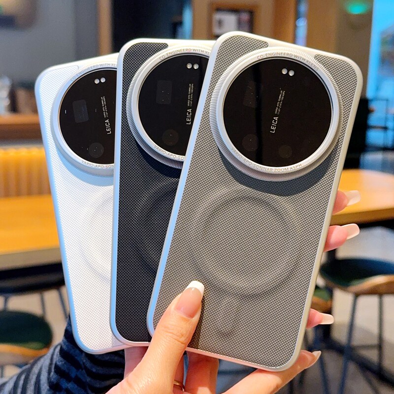适用于小米17Ultra手机壳钻石纹三包硬壳小米17pro高端黑灰白Xiaomi 17ProMax初夏必备带磁吸大孔镜头保护套