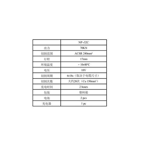 博4鑫OXIN 充电式电动电缆剪 2B0平方钢芯铝绞线 NP-32C30mm φ两