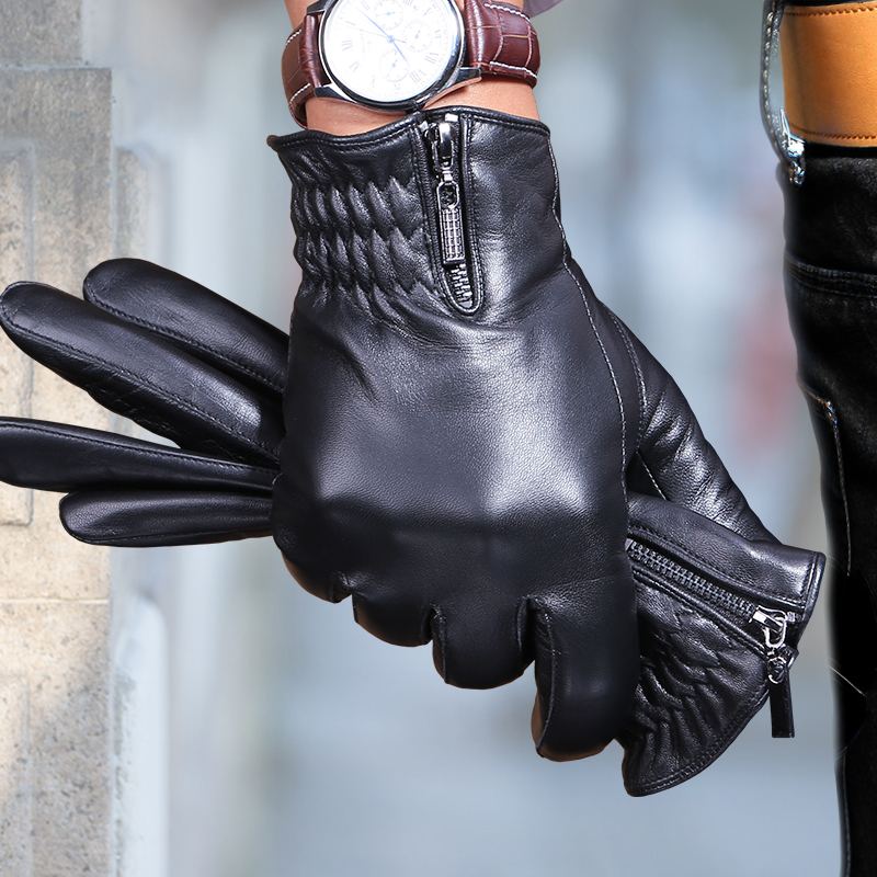 Gants pour homme en peau de mouton - Ref 2781621 Image 1