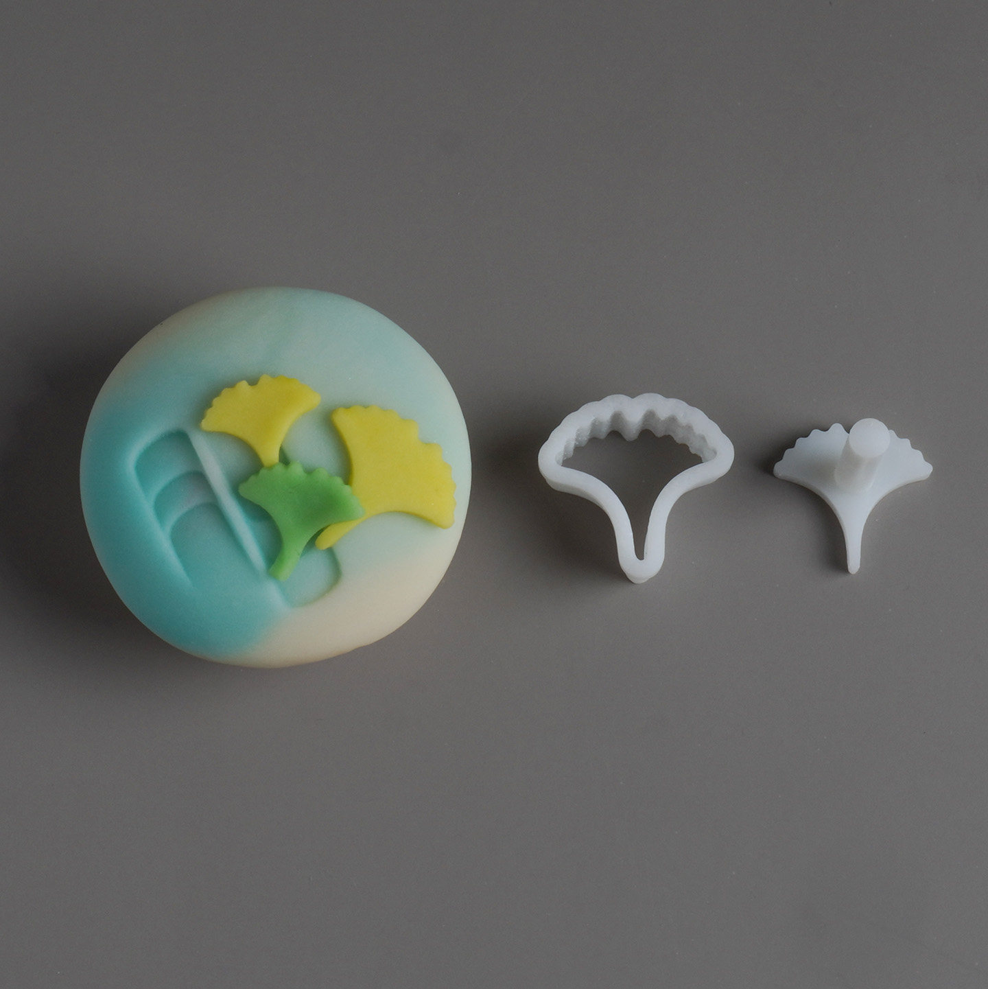 现货日本和果子银杏叶切模日本翻糖银杏叶切模日本饼干银杏模