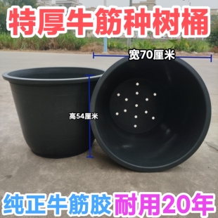 特厚耐晒种树桶大果树大花盆牛筋熟胶大型花盆大水缸改做植树栽树