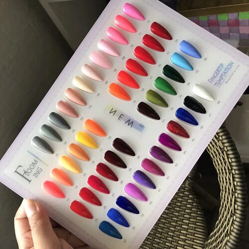 美甲立式色卡板展示架摆台色板