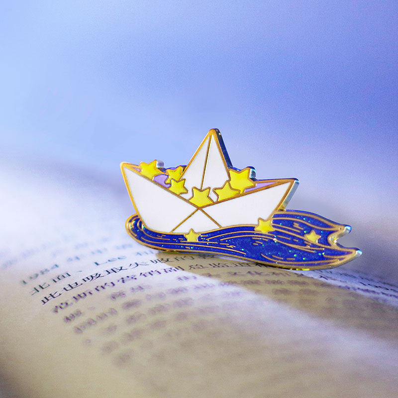 原创|扬帆启航|治愈胸针上岸入职帆船考试奋斗礼物金属别针徽章