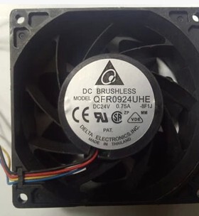全新喏尼 9038 DC24V 0.75A 变频器散热风扇 9厘米 QFR0924UHE