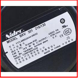 Y17L48BS2AA5-09E02 BKV 301 216-130 原装NIDEC 48V 爱立信 风扇