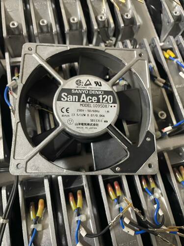 三洋SANYO 120 109S087 12025 230V 13.5/12W AC铝框散热风扇