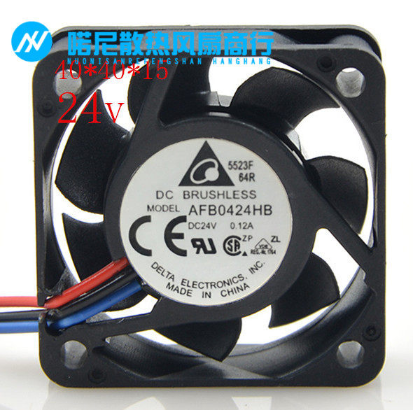 喏尼 AFB0424VHB 4015 24V 0.15A 4CM 大风量滚珠电源 变频器风扇