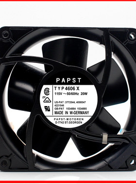 TYP 4606X 4606N 115V 原装正品德国EBM-PAPST 全金属耐高温风扇