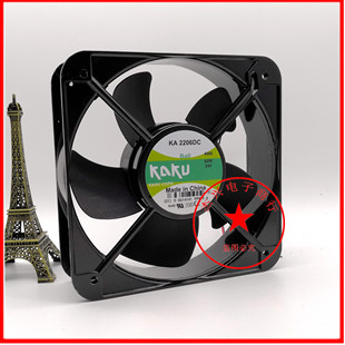 全新卡固KAKU KA2206DC KA2006DC 24V 62W 2线圆形大风量散热风扇