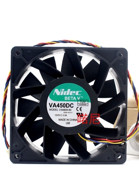 Nidec VA450DC V34809-90 12V 3.3A 12CM 12038 大风量高转速风扇