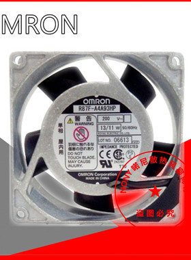 R87F-A4A93HP 200V 10/9W 原装欧姆龙OMRON 92*92*25铝框交流风机