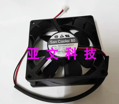 San Cooler80 9A0824G4031 24V 0.21A 8CM 8025 原装三洋散热风扇