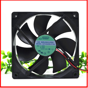 A71GL AD1224HB 24V 0.19A 12CM机箱散热风扇 原装 12025 KAKU卡固