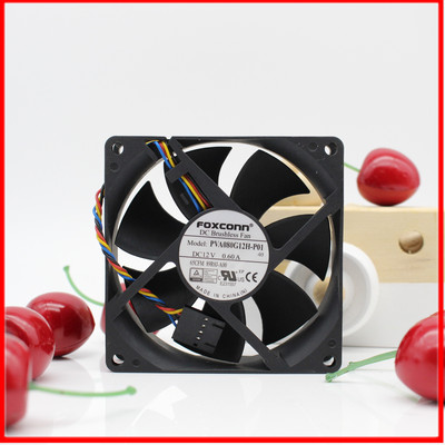 富士康FOXCONN PVA080G12H-P01 DC12V 0.60 8025机箱散热风扇