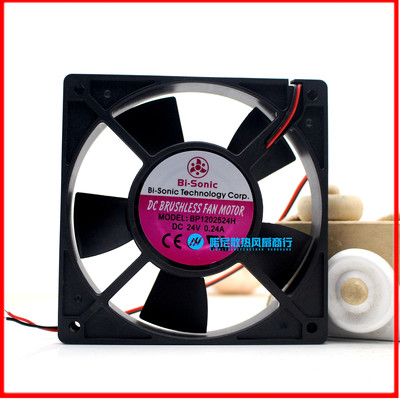 bi-sonic百瑞 BP1202524H DC24V 0.24A 12025 12CM变频器散热风扇
