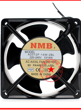 全新美培亚 NMB A2012F-14W-2BL 12CM 12038 220V 富士变频器风扇