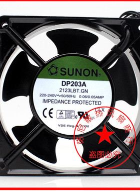 SUNON建准DP203A 2123LBL/LBT/LST/LSL.GN 220V 机柜散热风扇