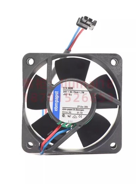 614NGM-095 全新德国 ebmpapst 机柜机箱散热风扇 24V轴流风机